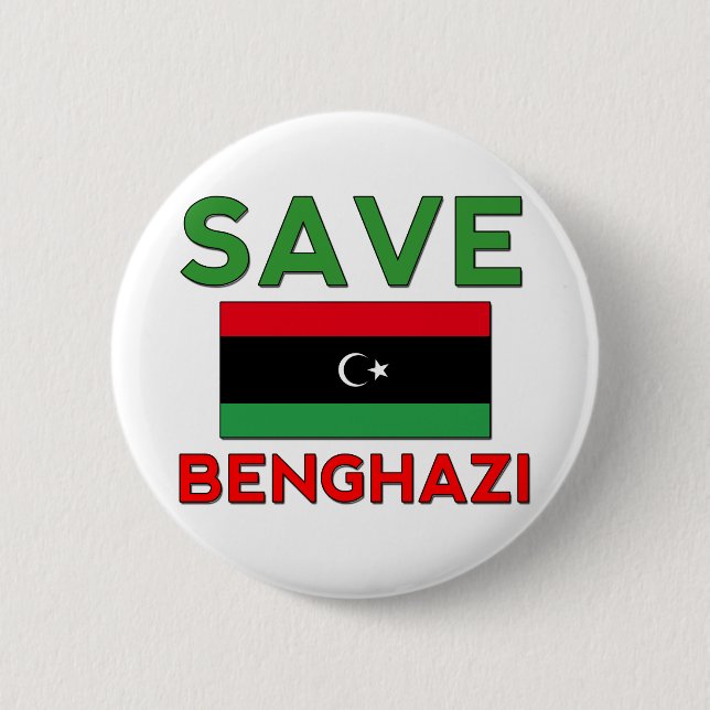 Save Benghazi 2 Inch Round Button (Front)