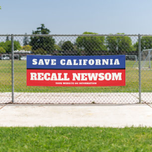 Save California Recall Governor Newsom Banner