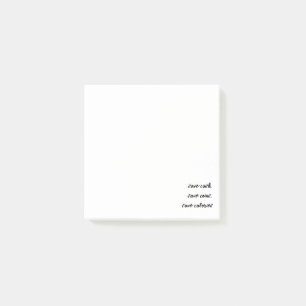 'Save Cash, Save Coins, Save Calories' Fitness  Post-it Notes