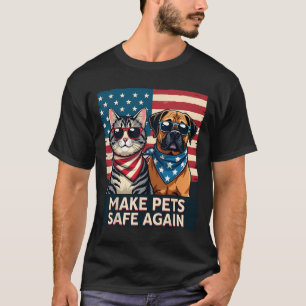Save Cats Dogs Make Pets Safe Again T-Shirt