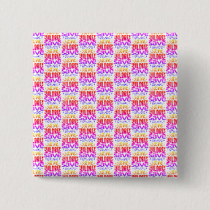 Save Children, Save Lives 2 Inch Square Button