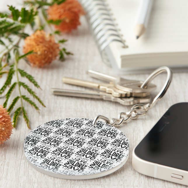 Save Children, Save Lives Keychain (Front Right)