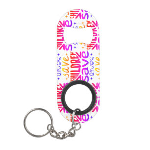 Save Children, Save Lives Keychain Bottle Opener