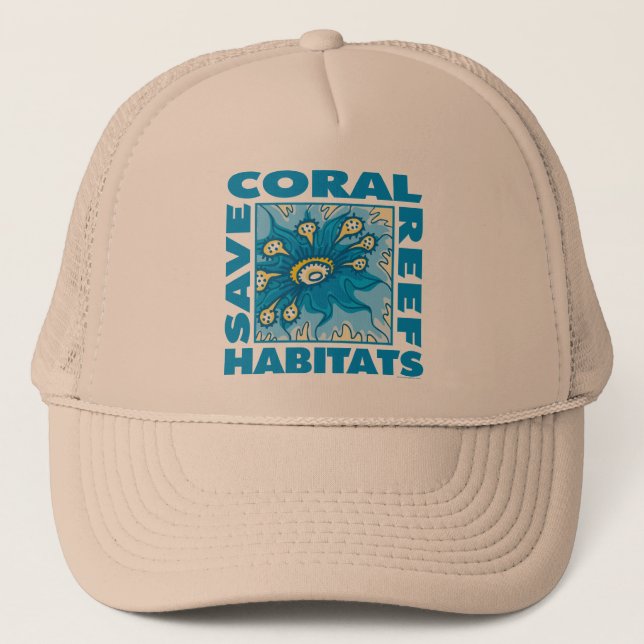 Save Coral Reefs Trucker Hat (Front)