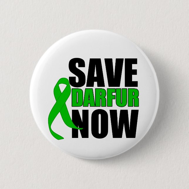 Save Darfur Now 2 Inch Round Button (Front)