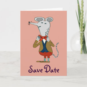 Save Date, Dressy Mouse Cards