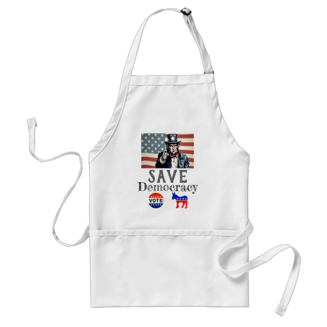 Save Democracy Apron (Front)