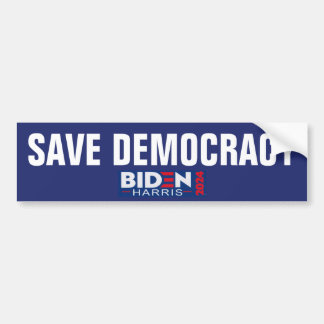 SAVE DEMOCRACY BUMPER STICKER