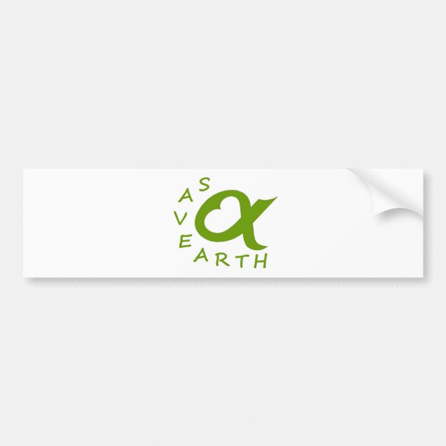 save earth planète bumper sticker (Front)