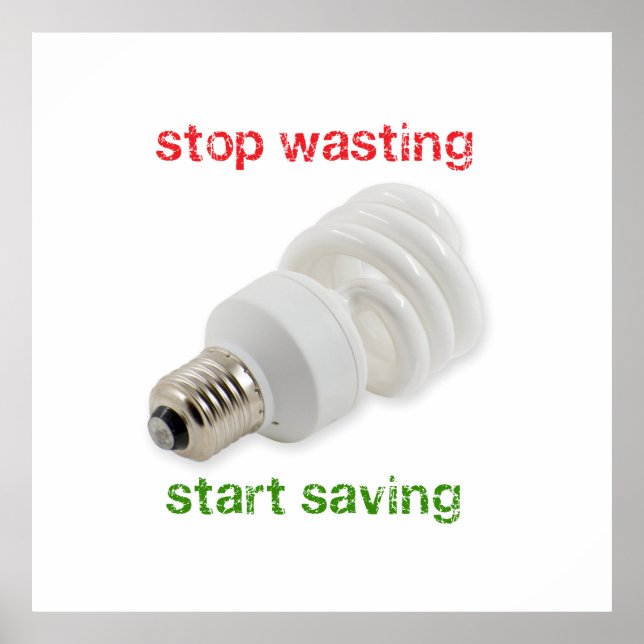 Save energy poster (Front)