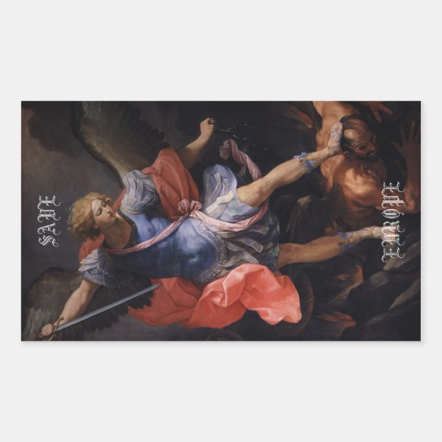 "SAVE EUROPE" Archangel Michael  Sticker (Front)