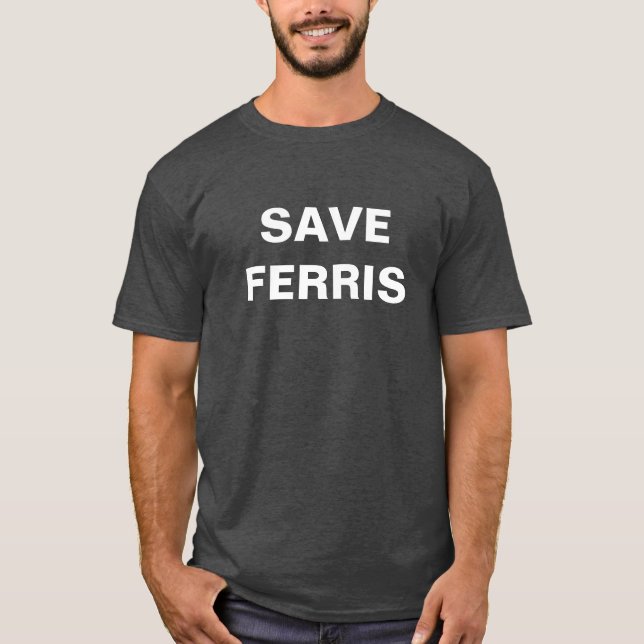 Save Ferris Basic Dark T-Shirt (Front)