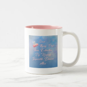 Save Flying Pigs Two-Tone Coffee Mug