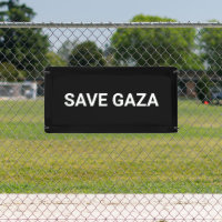 Save Gaza black white custom text minimalist