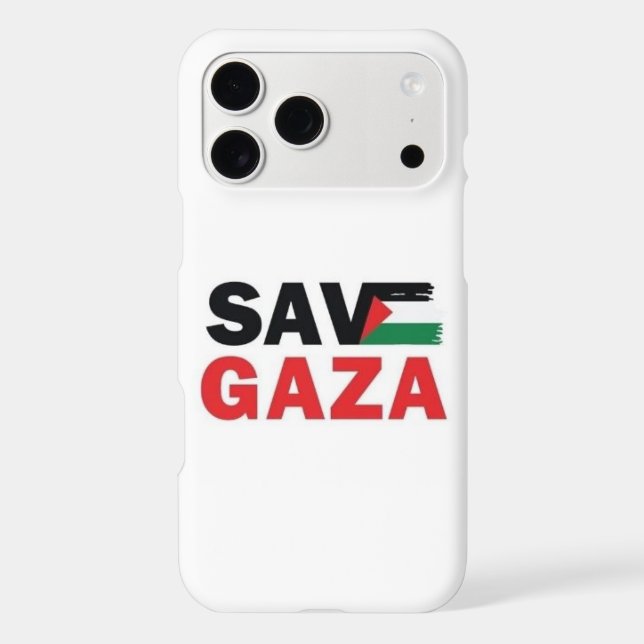 Save Gaza iPhone 17 pro max Case (Back)