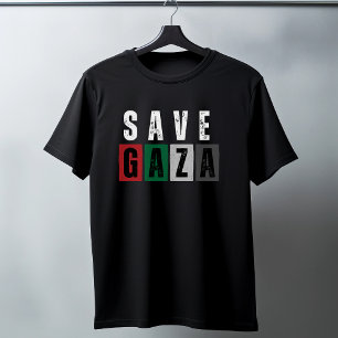 SAVE GAZA t-shirt noir pour homme