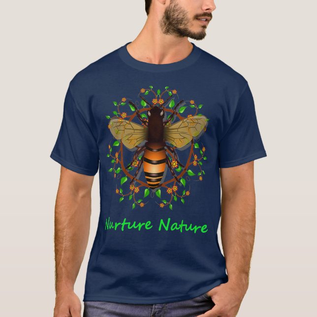 Save honey bees protect environment ecology T-Shirt (Front)