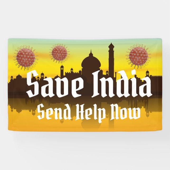 Save India From Covid-19 Banner (Horizontal)