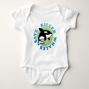 Save Killer Whales Baby Bodysuit