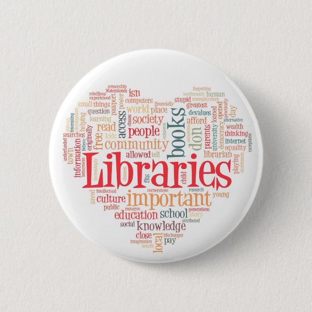 Save libraries 2 2 inch round button (Front)