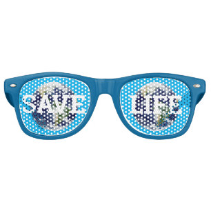 SAVE LIFE retro Shades / Fun Party Sunglasses