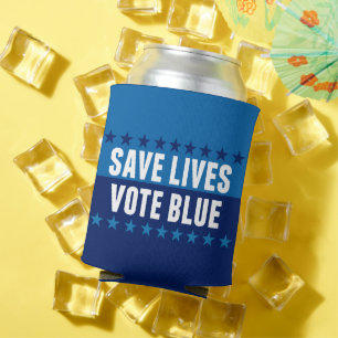 Save Lives Vote Blue 2026 Election Can Cooler