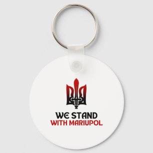 Save Mariupol We Stand With Mariupol Ukraine Keychain