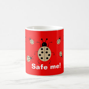 Save me! Cute colourful ladybugs,personalized Coffee Mug