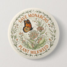 Save Monarchs Plant Milkweed Button