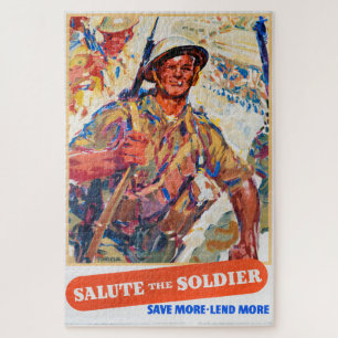 Save More, Reprint of British wartime poster. Jigsaw Puzzle