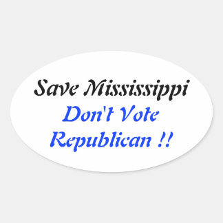 Save MS Oval Blue Oval Sticker