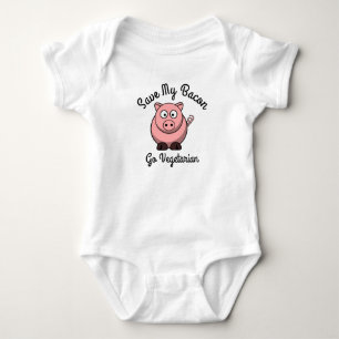 Save My Bacon Go Vegetarian Baby Bodysuit