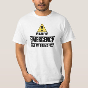 Save my drums first (black colour) T-Shirt