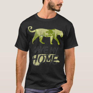 Save My Home Endangered Cougar Climate Protection T-Shirt