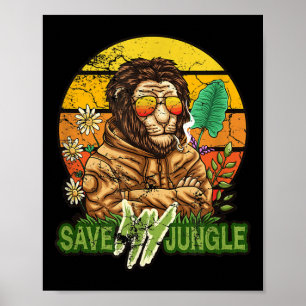 Save My Jungle - Lion Environmental Protection - U Poster