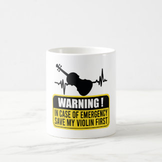 Save My Violin First - Funny Violinist Gift Coffee Mug