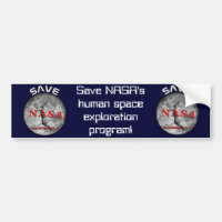 Save NASA! Bumper Sticker