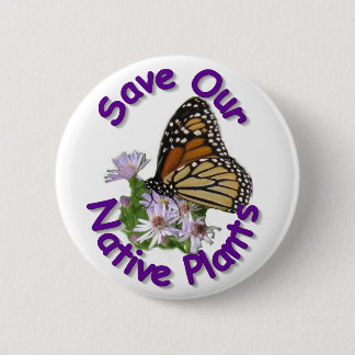 Save Native Asters Monarch Button