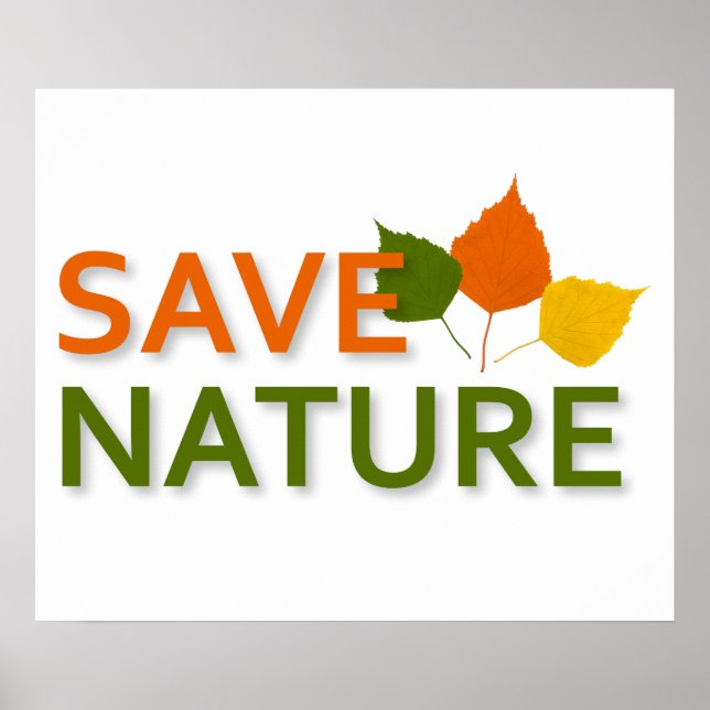 Save nature poster (Front)