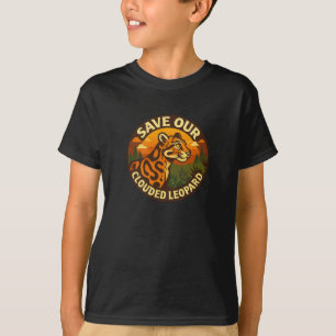 Save Our Clouded Leopard – Fierce Clouded Leopard T-Shirt