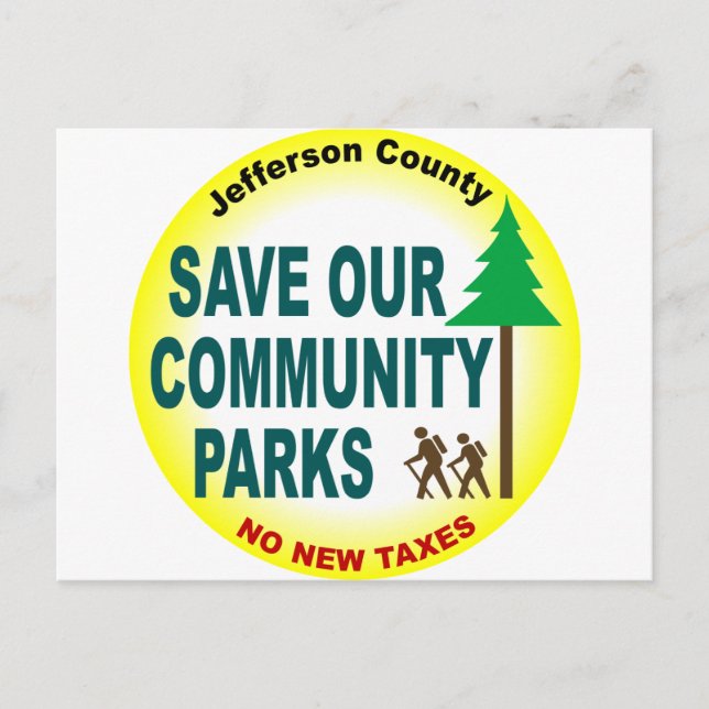 Save Our Community Parks Postcard (Front)