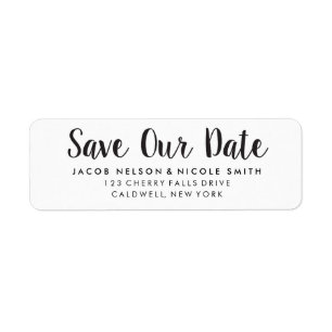 Save Our Date Labels