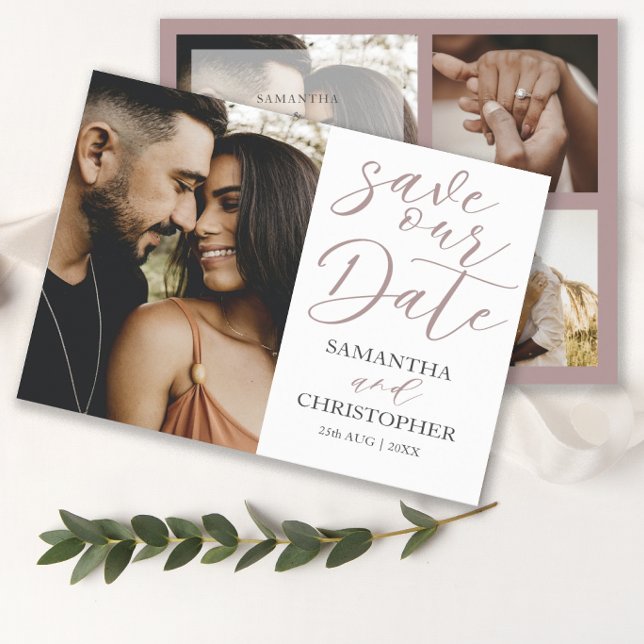 Save Our Date Pink Budget Photo Wedding (Creator Uploaded)