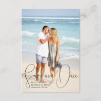 Save Our Date Refined Lines Smooth Pen Script