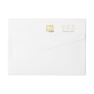 Save Our Date   Save the Date Wraparound Labels