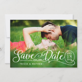 Save OUR Date Wedding | Elegant Script Invitation