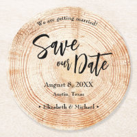 Save our date Wood grain Wedding Rustic 