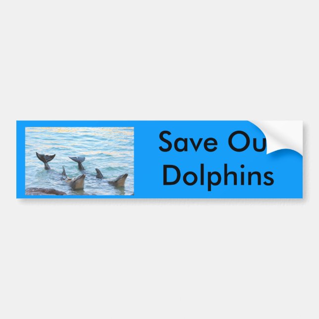 Save Our Dolphins Bumper Sticker (Front)