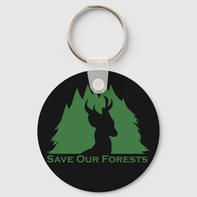 Save Our Forests Keychain (Front)