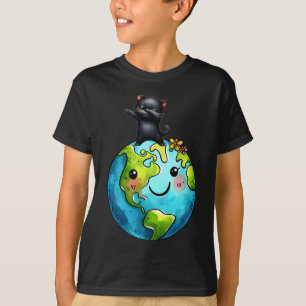 Save Our Home Cat Planet Cats Lover Funny Cats Ear T-Shirt